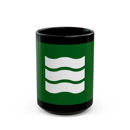 Flag of Hiroshima Hiroshima Japan - Black Coffee Mug 15oz - Go Mug Yourself