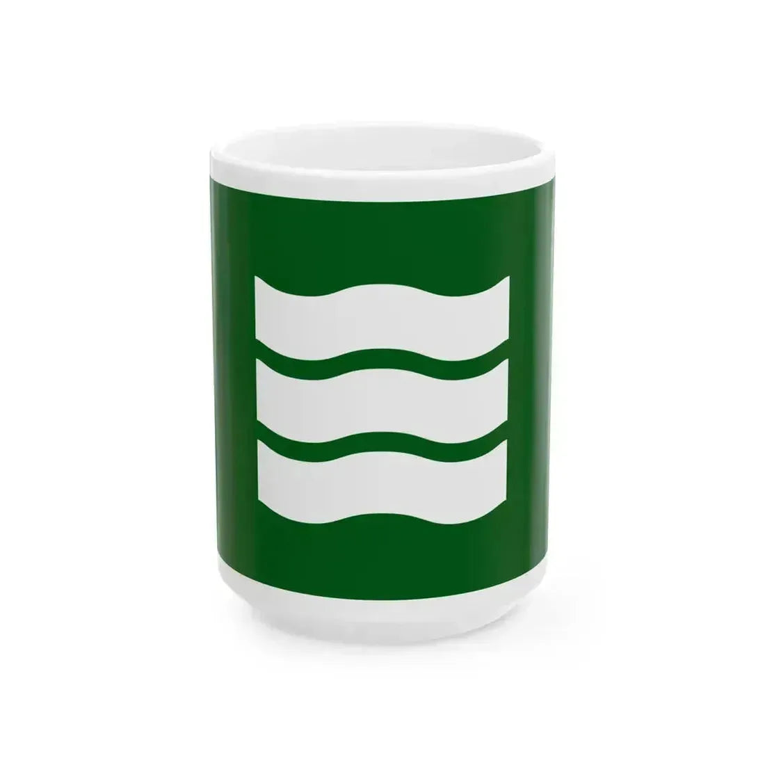 Flag of Hiroshima Hiroshima Japan - White Coffee Mug 15oz - Go Mug Yourself