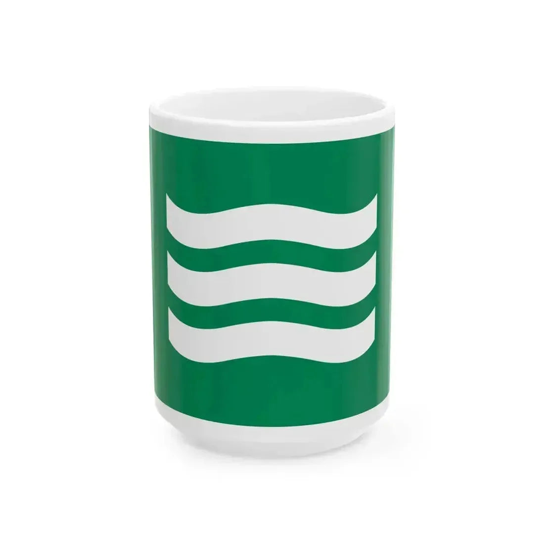 Flag of Hiroshima Hiroshima variant (Japan) White Coffee Mug 15oz - Go Mug Yourself