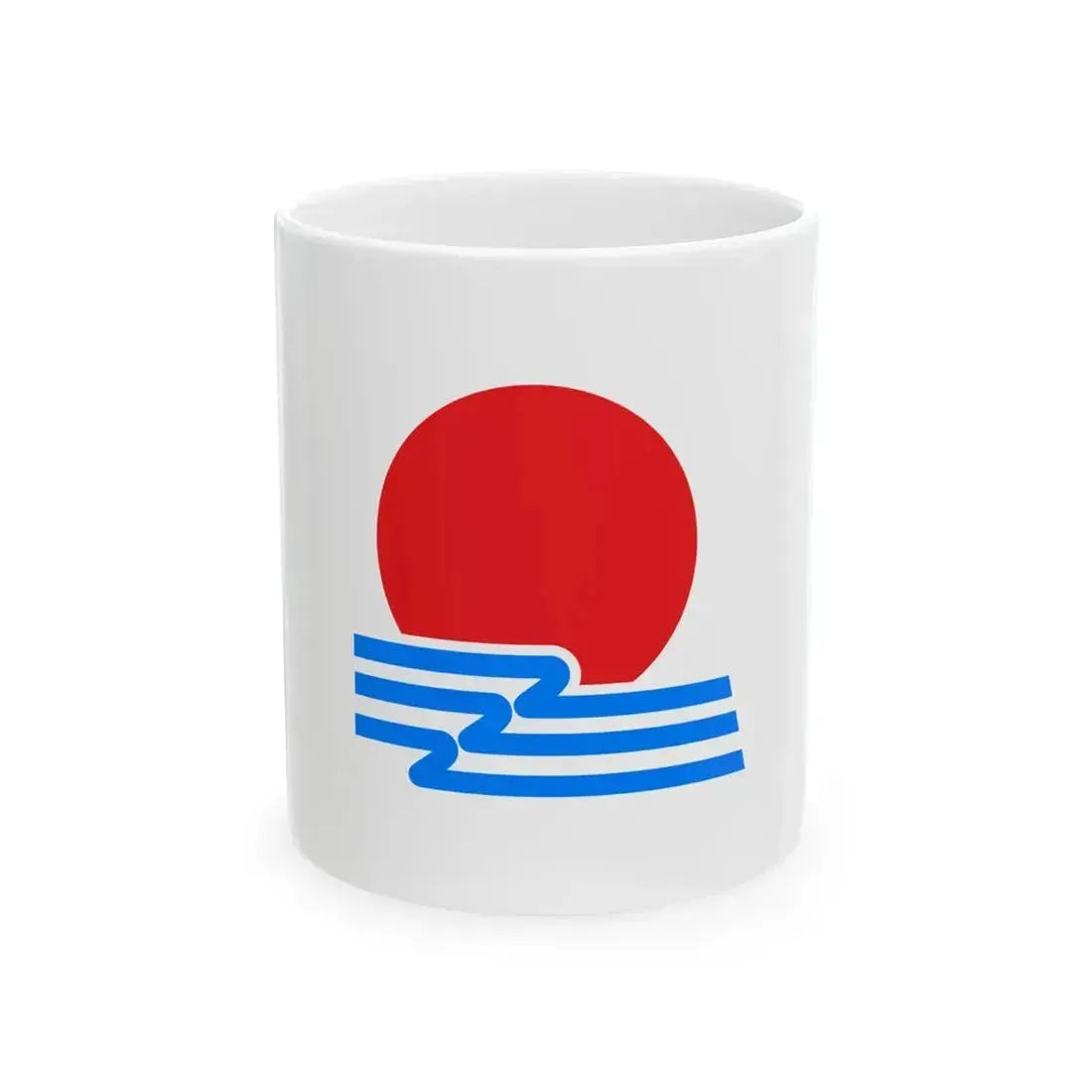 Flag of Hiroshima Hokkaido 1934-1969 (Japan) White Coffee Mug 11oz - Go Mug Yourself