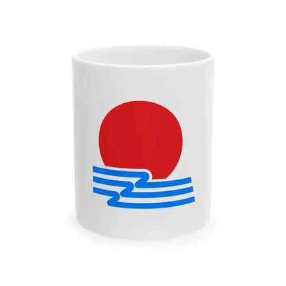 Flag of Hiroshima Hokkaido 1934-1969 (Japan) White Coffee Mug 11oz - Go Mug Yourself