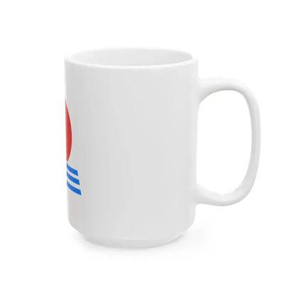 Flag of Hiroshima Hokkaido 1934-1969 (Japan) White Coffee Mug - Go Mug Yourself