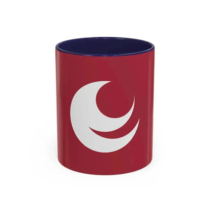 Flag of Hiroshima Prefecture Japan - Accent Coffee Mug 11oz Navy - Go Mug Yourself