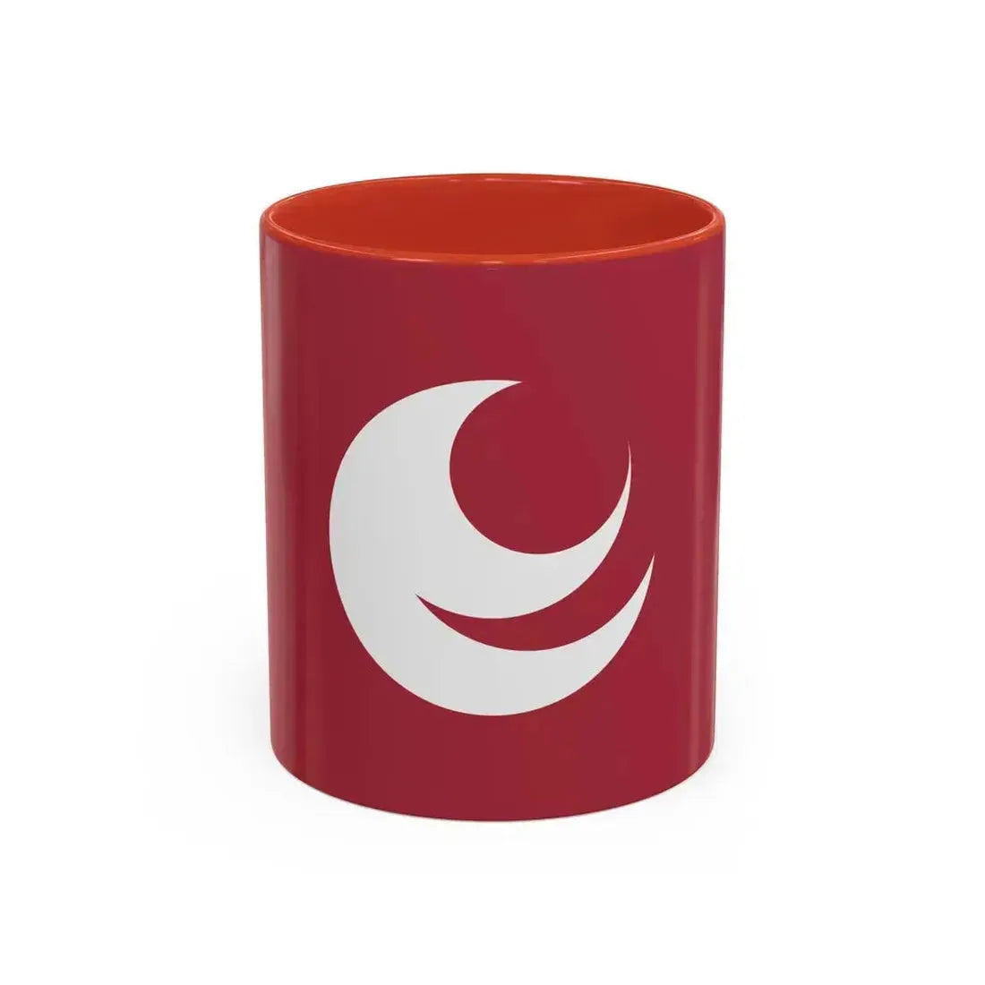 Flag of Hiroshima Prefecture Japan - Accent Coffee Mug 11oz Red - Go Mug Yourself