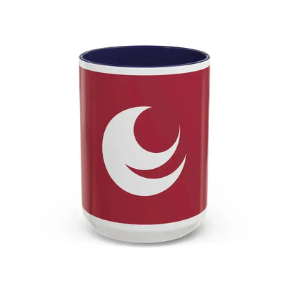 Flag of Hiroshima Prefecture Japan - Accent Coffee Mug 15oz Navy - Go Mug Yourself