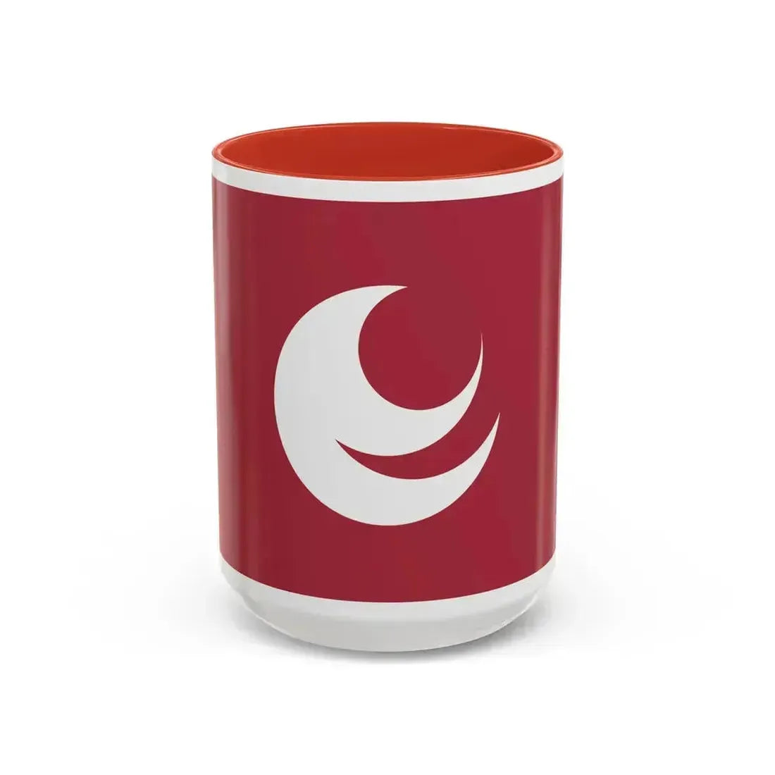 Flag of Hiroshima Prefecture Japan - Accent Coffee Mug 15oz Red - Go Mug Yourself