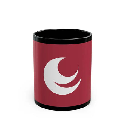 Flag of Hiroshima Prefecture Japan - Black Coffee Mug 11oz - Go Mug Yourself