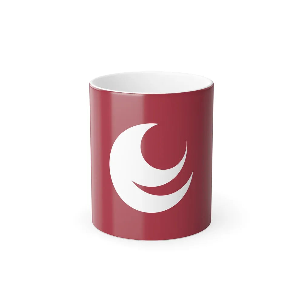 Flag of Hiroshima Prefecture Japan - Color Changing Coffee Mug-11oz-Go Mug Yourself