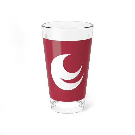 Flag of Hiroshima Prefecture Japan - Pint Glass 16oz 16oz - Go Mug Yourself