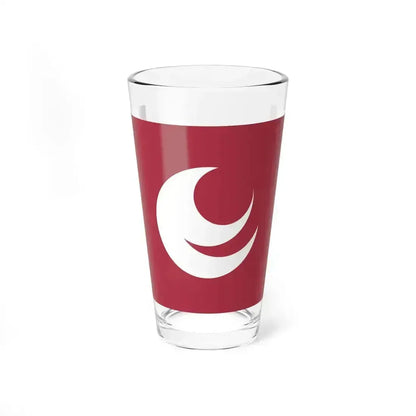Flag of Hiroshima Prefecture Japan - Pint Glass 16oz 16oz - Go Mug Yourself