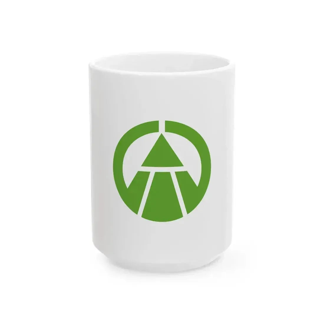 Flag of Hirukawa Niigata 1975-2005 (Japan) White Coffee Mug 15oz - Go Mug Yourself