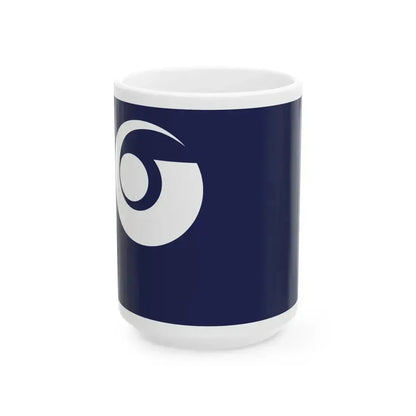 Flag of Hisayama Fukuoka (Japan) White Coffee Mug 15oz - Go Mug Yourself