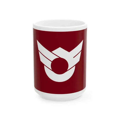 Flag of Hishikari Kagoshima 1966-2008 (Japan) White Coffee Mug 15oz - Go Mug Yourself