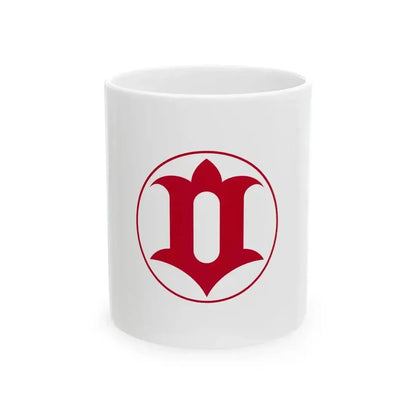 Flag of Hitachi Ibaraki (Japan) White Coffee Mug 11oz - Go Mug Yourself