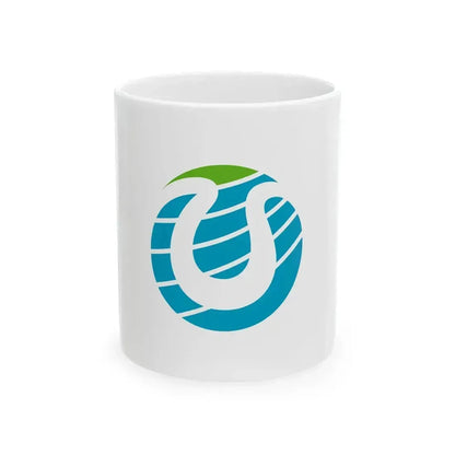 Flag of Hitachiomiya Ibaraki (Japan) White Coffee Mug 11oz - Go Mug Yourself