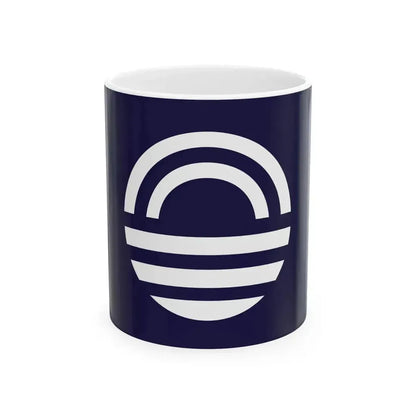 Flag of Hiwasa Tokushima 1935-2006 (Japan) White Coffee Mug 11oz - Go Mug Yourself