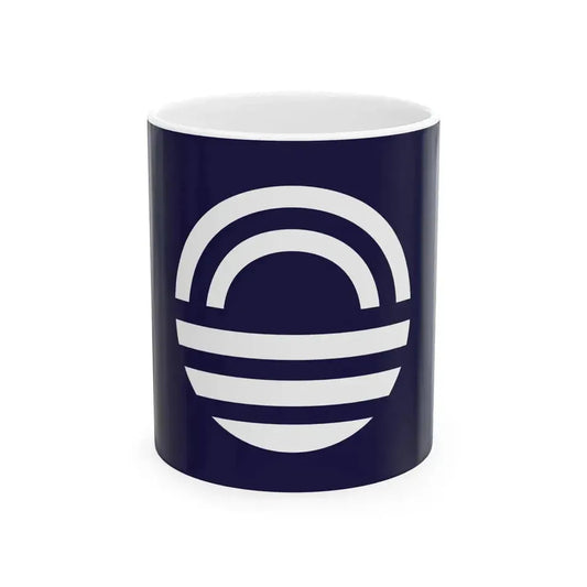 Flag of Hiwasa Tokushima 1935-2006 (Japan) White Coffee Mug 11oz - Go Mug Yourself