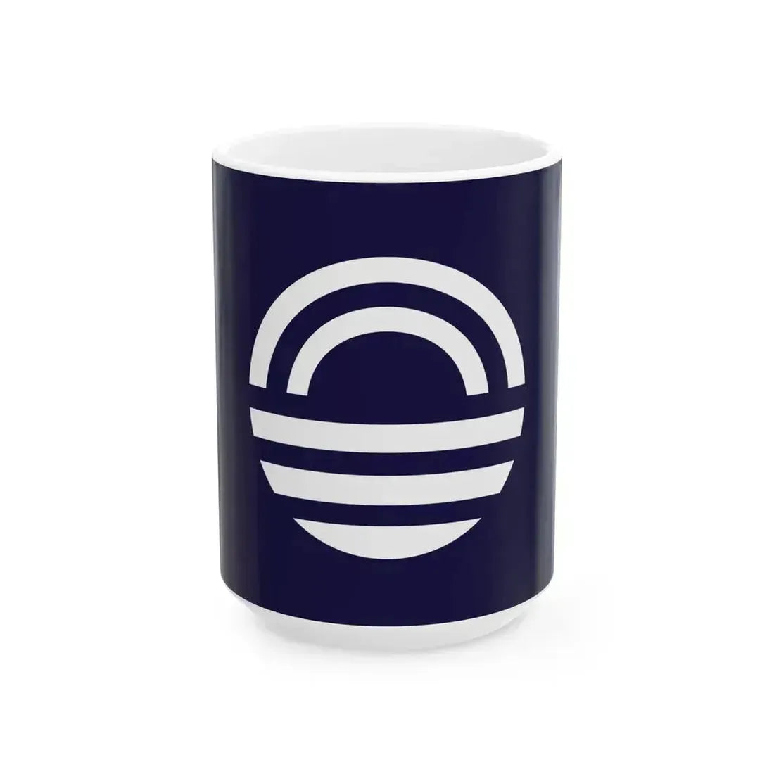 Flag of Hiwasa Tokushima 1935-2006 (Japan) White Coffee Mug 15oz - Go Mug Yourself