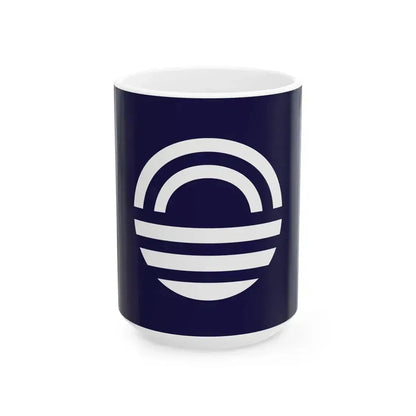 Flag of Hiwasa Tokushima 1935-2006 (Japan) White Coffee Mug 15oz - Go Mug Yourself