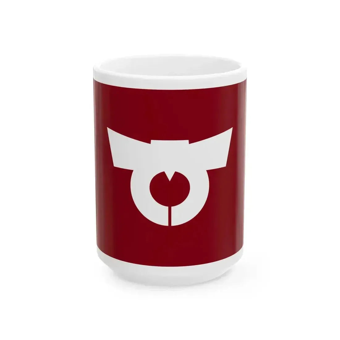 Flag of Hobara Fukushima 1957-2006 (Japan) White Coffee Mug 15oz - Go Mug Yourself