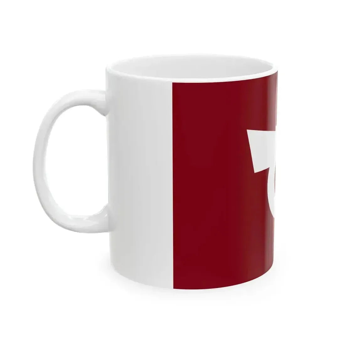 Flag of Hobara Fukushima 1957-2006 (Japan) White Coffee Mug - Go Mug Yourself