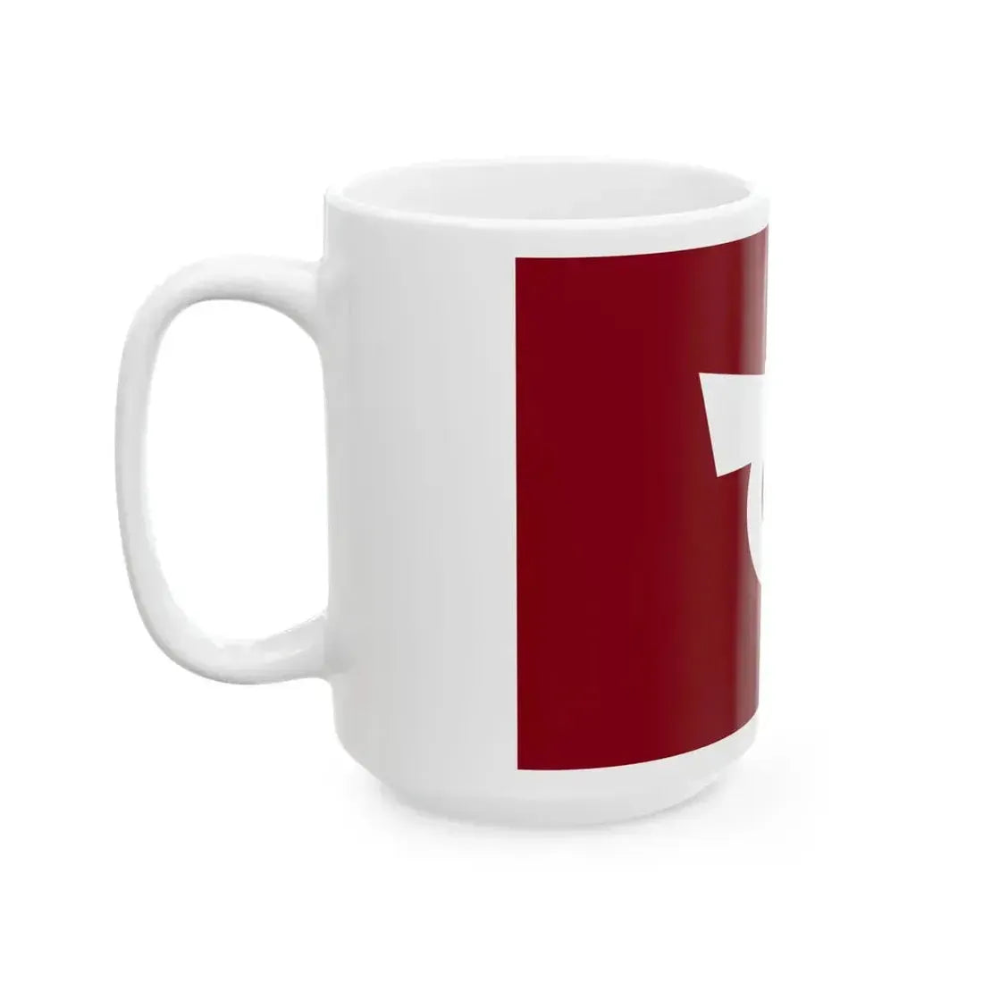 Flag of Hobara Fukushima 1957-2006 (Japan) White Coffee Mug - Go Mug Yourself