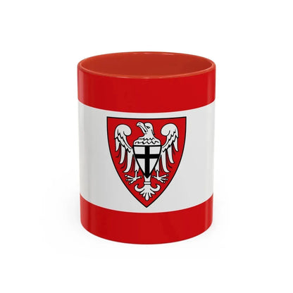 Flag of Hochsauerlandkreis Germany - Accent Coffee Mug 11oz Red - Go Mug Yourself