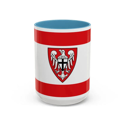 Flag of Hochsauerlandkreis Germany - Accent Coffee Mug 15oz Light Blue - Go Mug Yourself