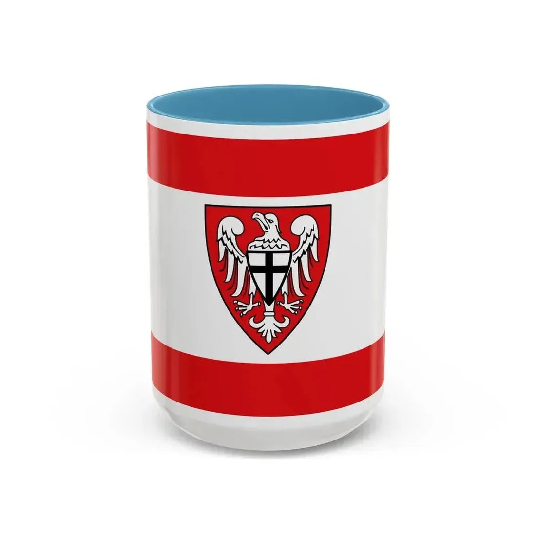 Flag of Hochsauerlandkreis Germany - Accent Coffee Mug 15oz Light Blue - Go Mug Yourself