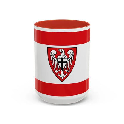 Flag of Hochsauerlandkreis Germany - Accent Coffee Mug 15oz Red - Go Mug Yourself