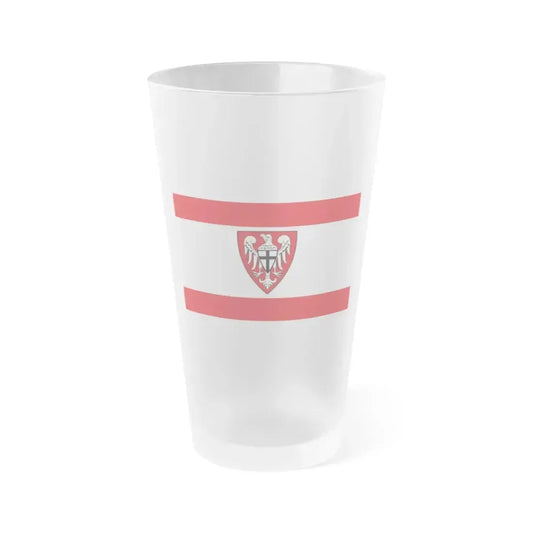 Flag of Hochsauerlandkreis Germany - Frosted Pint Glass 16oz 16oz Frosted - Go Mug Yourself