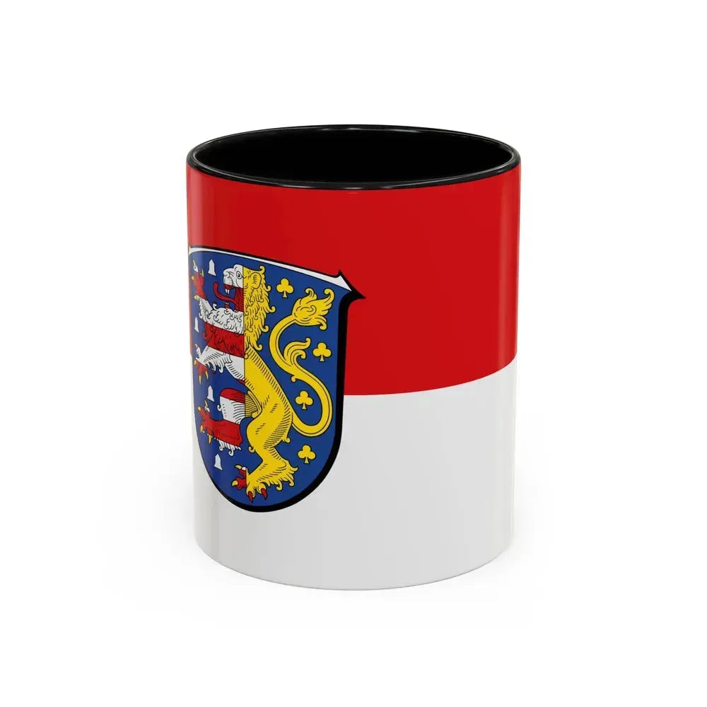 Flag of Hochtaunuskreis Germany - Accent Coffee Mug 11oz Black - Go Mug Yourself