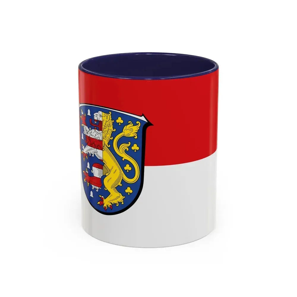 Flag of Hochtaunuskreis Germany - Accent Coffee Mug 11oz Navy - Go Mug Yourself