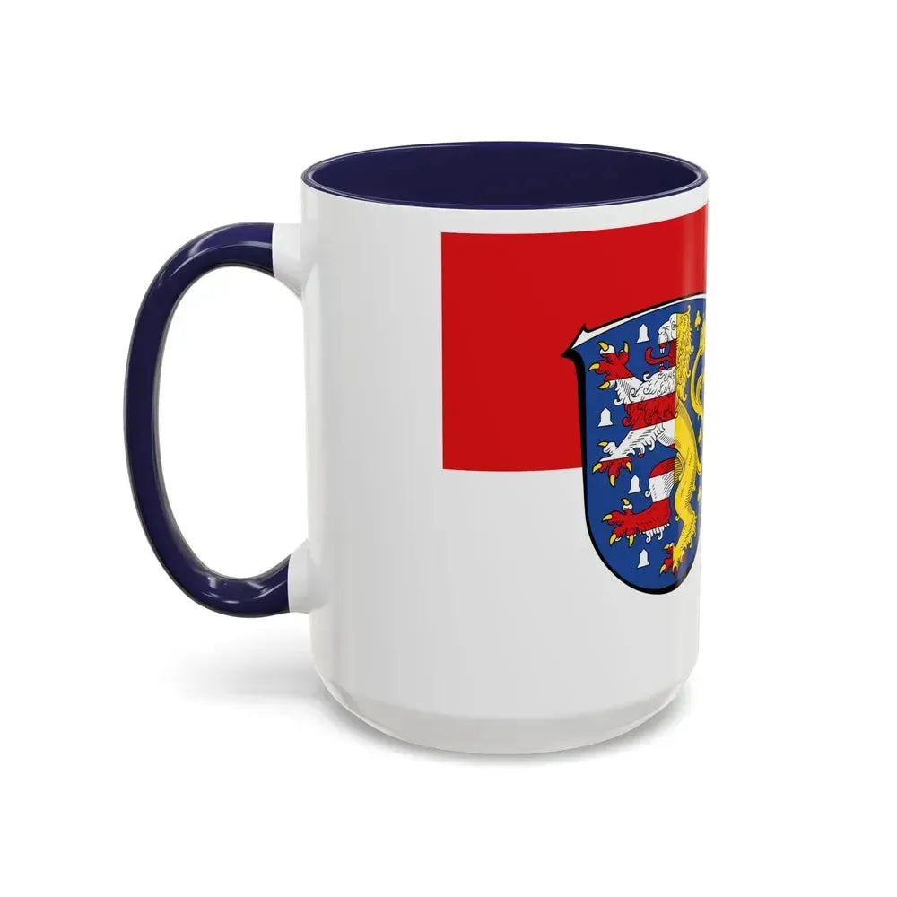 Flag of Hochtaunuskreis Germany - Accent Coffee Mug - Go Mug Yourself