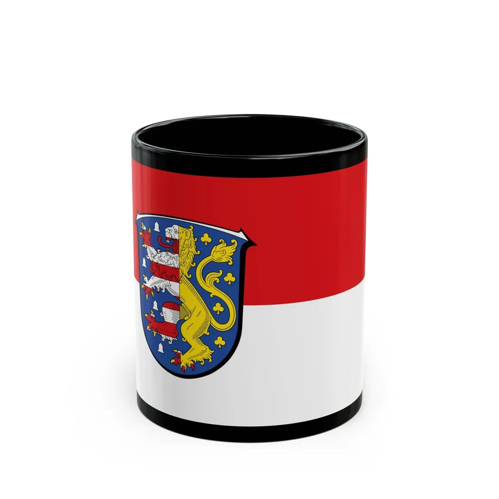 Flag of Hochtaunuskreis Germany - Black Coffee Mug-11oz-Go Mug Yourself