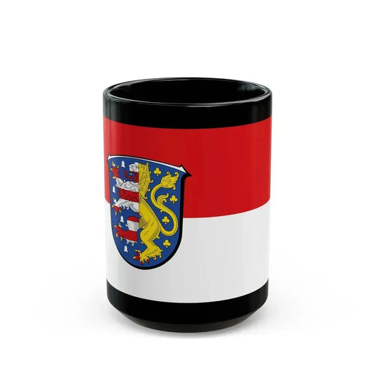 Flag of Hochtaunuskreis Germany - Black Coffee Mug 15oz - Go Mug Yourself