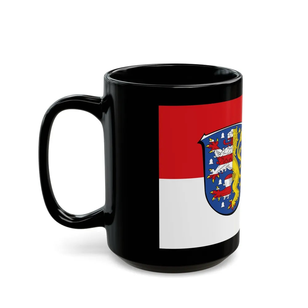 Flag of Hochtaunuskreis Germany - Black Coffee Mug-Go Mug Yourself