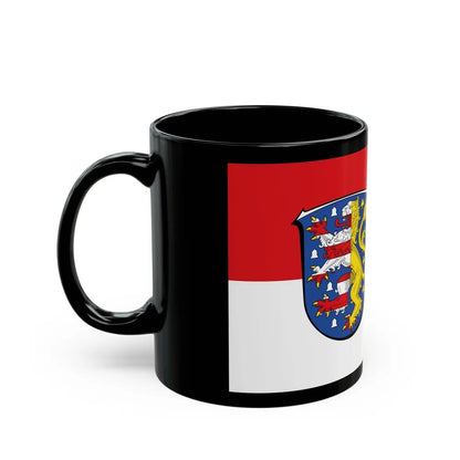 Flag of Hochtaunuskreis Germany - Black Coffee Mug-Go Mug Yourself