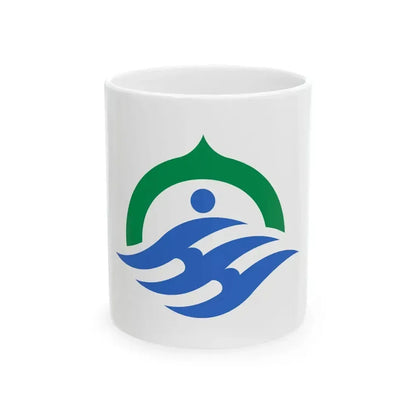 Flag of Hodatsushimizu Ishikawa (Japan) White Coffee Mug 11oz - Go Mug Yourself