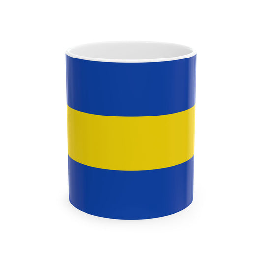 Flag of Hoegaarden Belgium (Belgium) White Coffee Mug-11oz-Go Mug Yourself