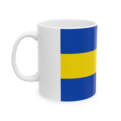 Flag of Hoegaarden Belgium (Belgium) White Coffee Mug-Go Mug Yourself