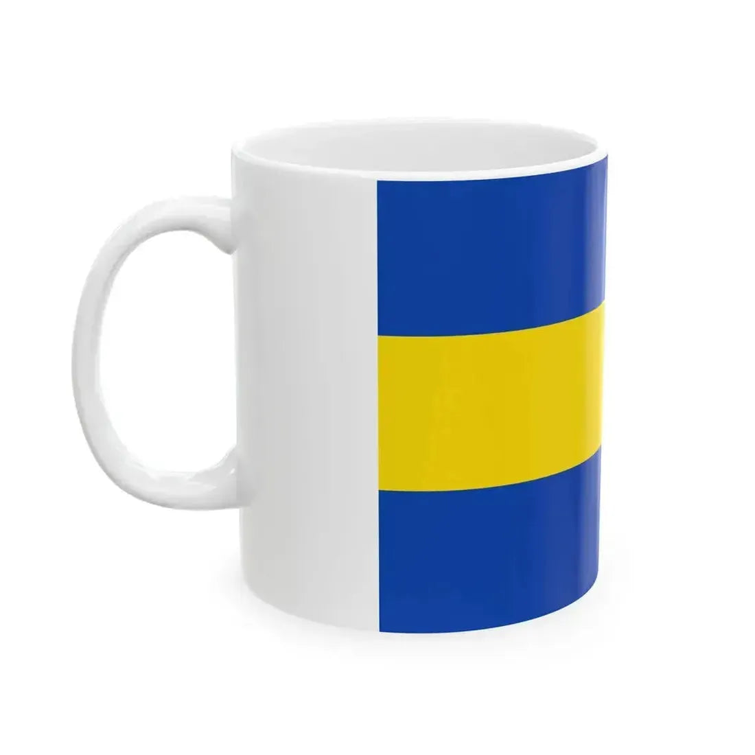 Flag of Hoegaarden Belgium (Belgium) White Coffee Mug - Go Mug Yourself