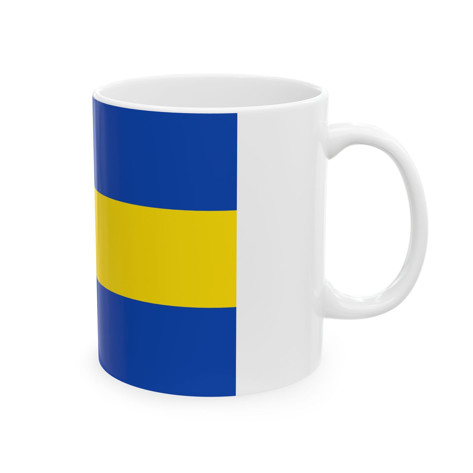 Flag of Hoegaarden Belgium (Belgium) White Coffee Mug-Go Mug Yourself
