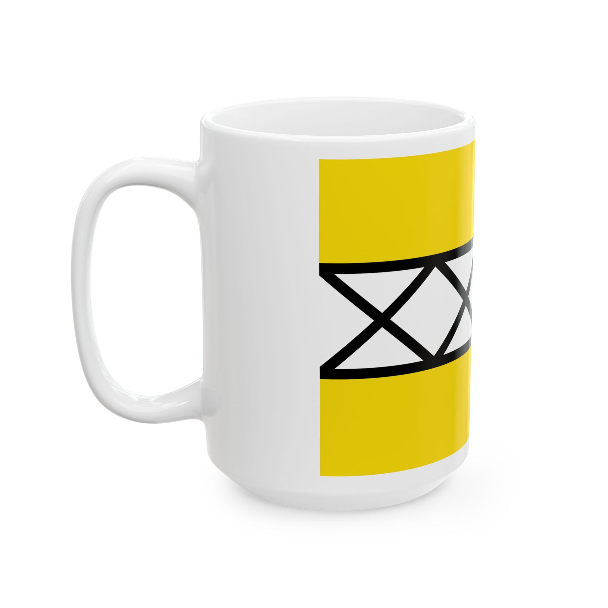 Flag of Hoeselt (Belgium) White Coffee Mug-Go Mug Yourself