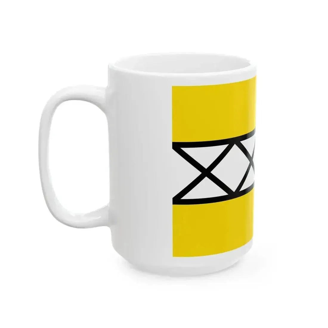 Flag of Hoeselt (Belgium) White Coffee Mug - Go Mug Yourself