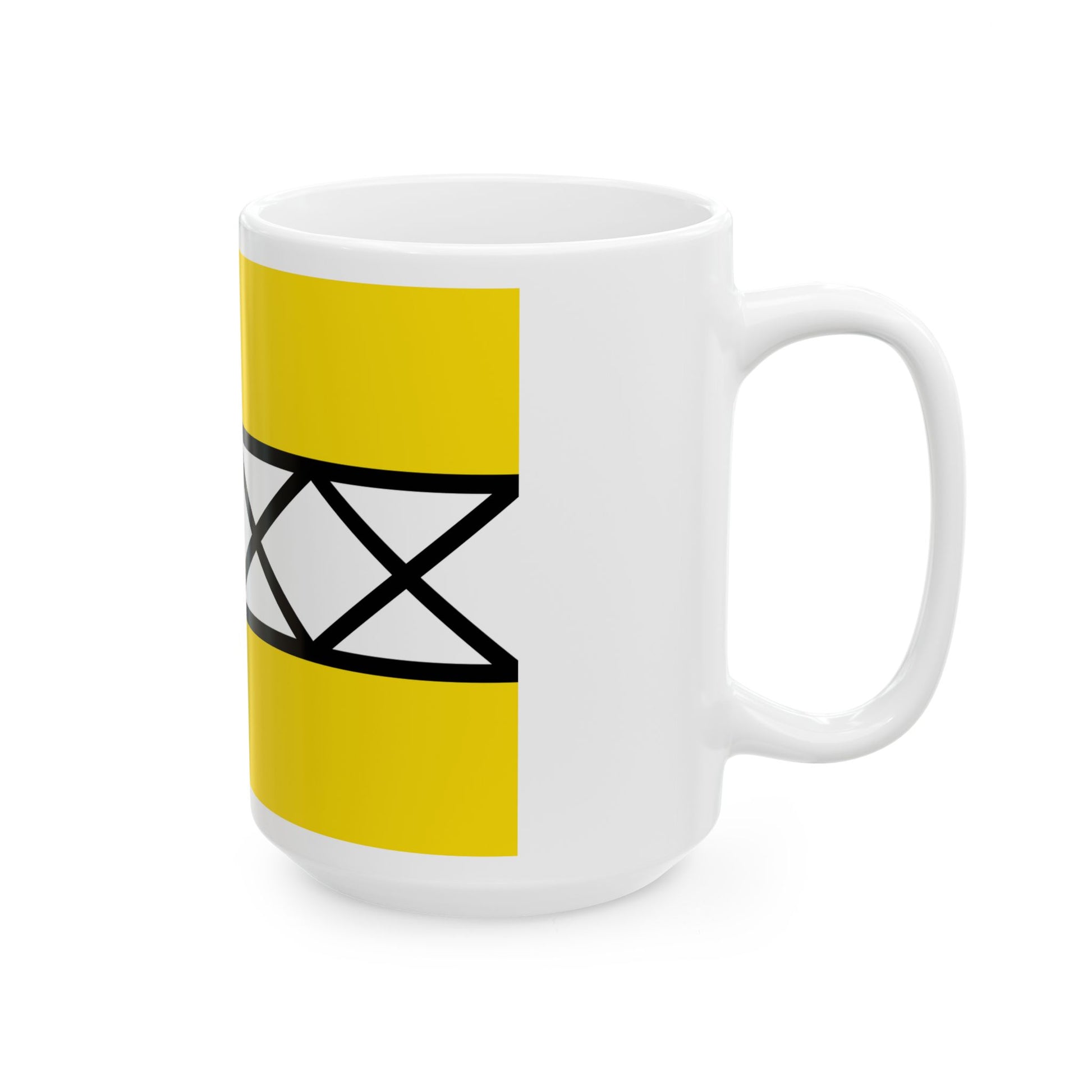 Flag of Hoeselt (Belgium) White Coffee Mug-Go Mug Yourself