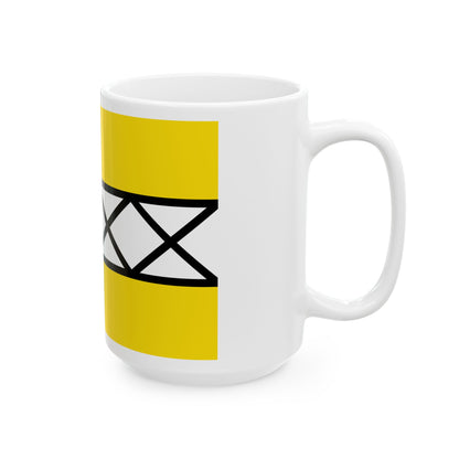 Flag of Hoeselt (Belgium) White Coffee Mug-Go Mug Yourself