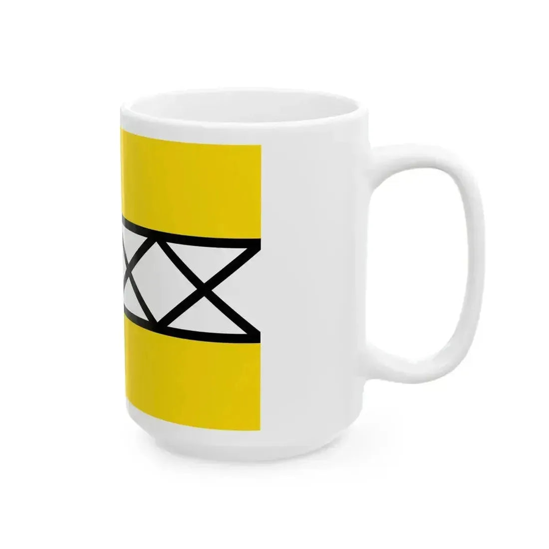 Flag of Hoeselt (Belgium) White Coffee Mug - Go Mug Yourself
