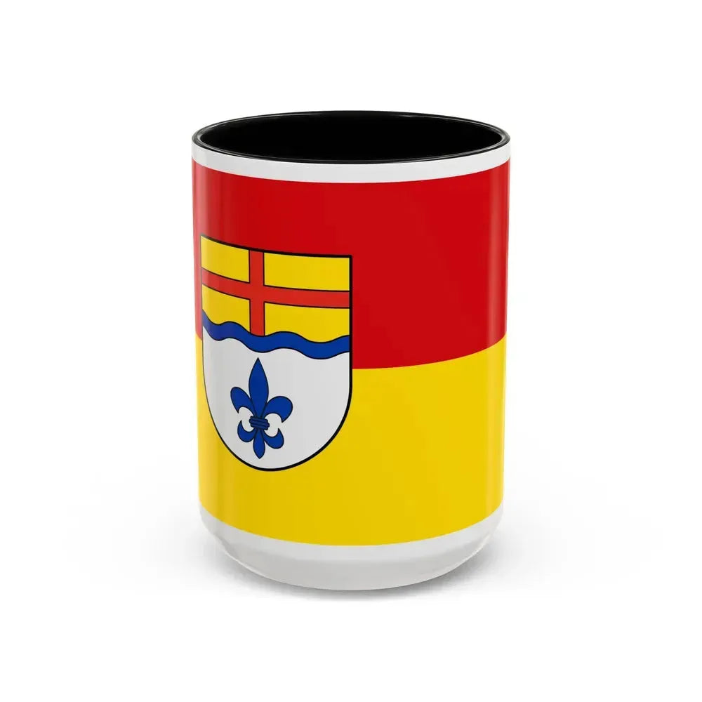 Flag of Hoexter Germany - Accent Coffee Mug 15oz Black - Go Mug Yourself