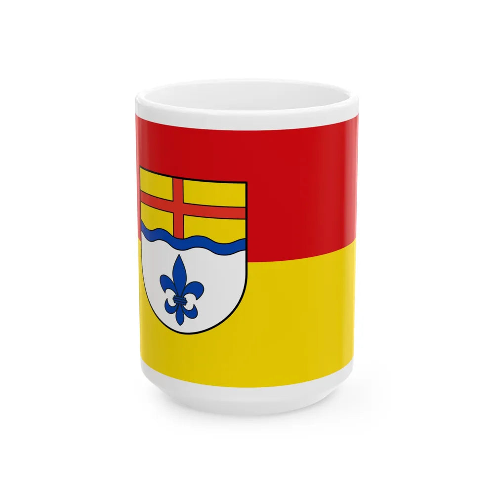 Flag of Hoexter Germany - White Coffee Mug-15oz-Go Mug Yourself